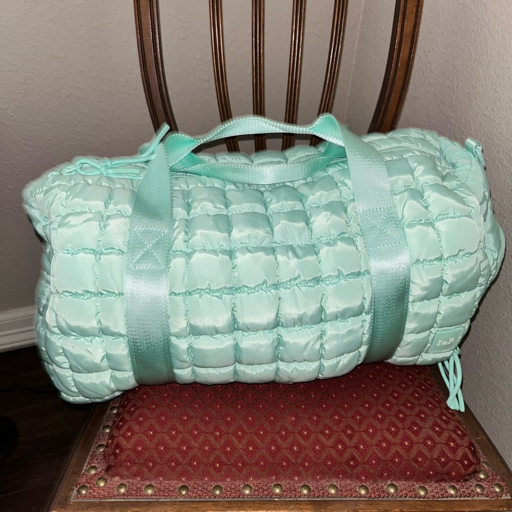 Mint Green Puff Travel Bag Set by Iris & Rainbow - Picture 8 of 11